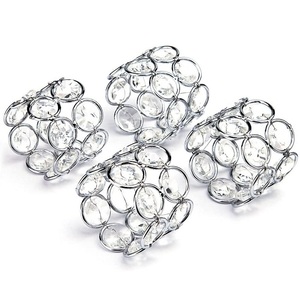 Vaisselle design la plus tendance Rond de serviette en métal en aluminium Fabricant Rond de serviette en métal fait main au design personnalisé - Product Image 3