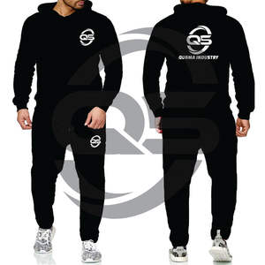 Conjunto de dos piezas para correr de algodón para hombre, chándal deportivo, pantalones cortos de verano personalizados - Product Image 4