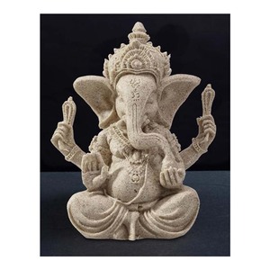 Magnifiques statues de Ganesha en pierre de grès - Product Image 1