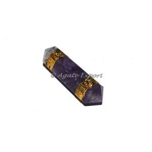 Amethyst Hearts รูปร่าง Electroplated จี้ - Product Image 2
