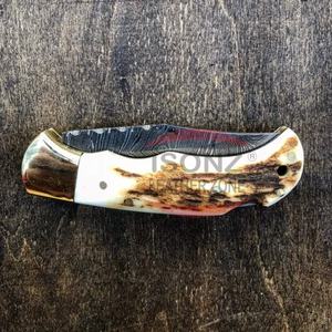 Handmade Damascus Folding Pocket <b>Knife</b> Rosewood <b>Handle</b> Outdoor Survival <b>Knife</b> - Product Image 4