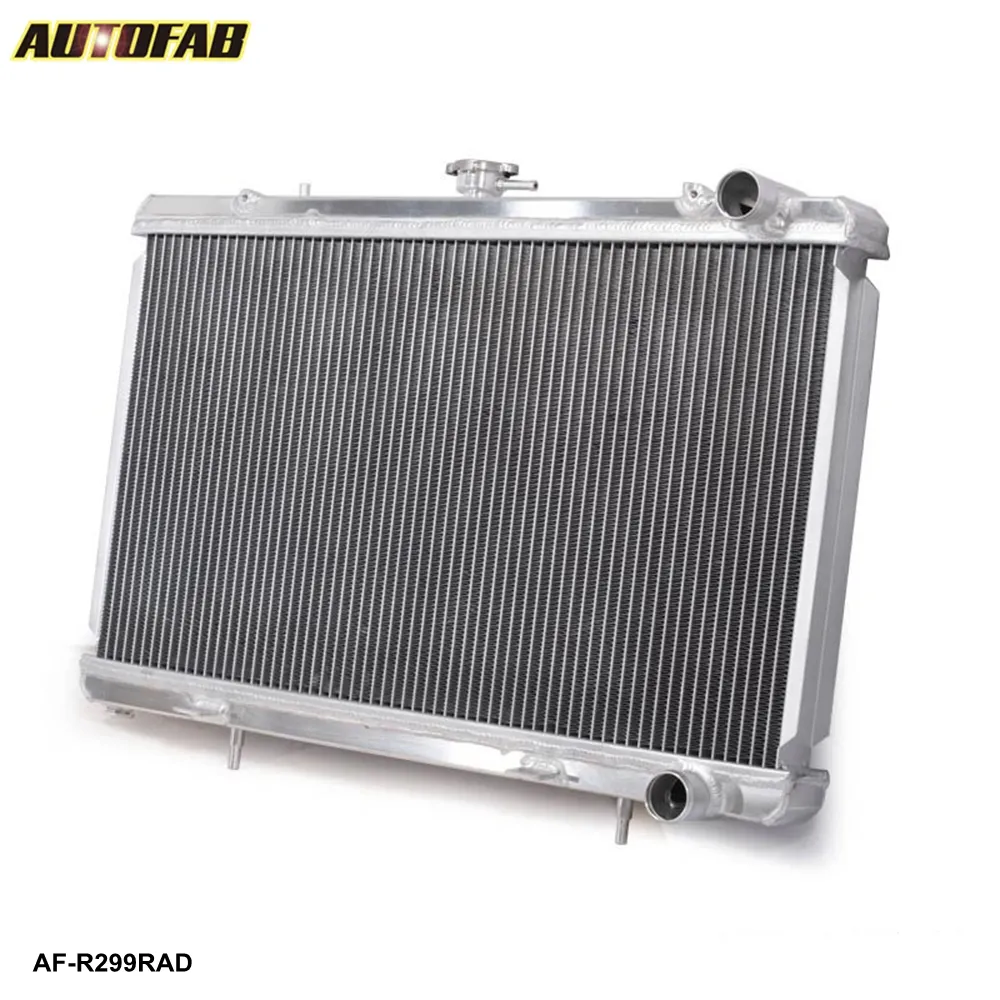 AUTOFAB-Radiador de aluminio de carreras de ajuste para Nissan Skyline R32 RB25 RB20 89-93 2 fila 50MM AF-R299RAD