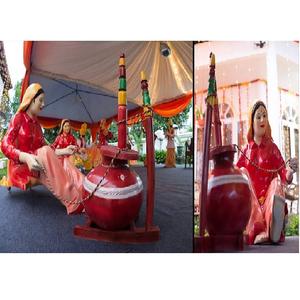 Statue de femme de Culture punk jabs, Statue en Fiber, décoration de mariage - Product Image 1