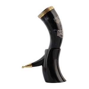 Handmade Large Viking Drinking Horn <b>Mug</b> Natural Polished Animal Style Best Price Indian Craft - Product Image 3