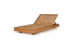 Tumbona Doble Minimalista Moderna y Económica para Exteriores, Muebles de Teca de Indonesia - Product Image 4