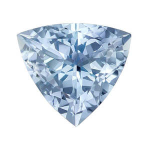 Prix d'usine en gros de haute qualité 10mm Trillion Cut naturel bleu aigue-marine facettes pierres précieuses en vrac - Product Image 1