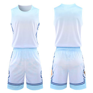 Vêtements de sport de basket-ball à logo personnalisé pour hommes uniformes d'été à séchage rapide avec techniques imprimées comprenant des maillots et des shorts Bsci - Product Image 1