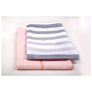 Serviettes de cuisine en coton biologique, énorme prénom, de haute qualité, à rayures, avec motifs, cuisine, 100% coton biologique - Product Image 1