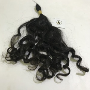 Extensiones de cabello humano virgen natural, mechones de pelo rizado de Vietnam sin procesar, Original - Product Image 6