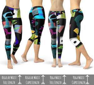 Leggings Personalizados al por Mayor con Diseño Nuevo de Monsters-Inc - en Capri o de Longitud Completa - Product Image 6