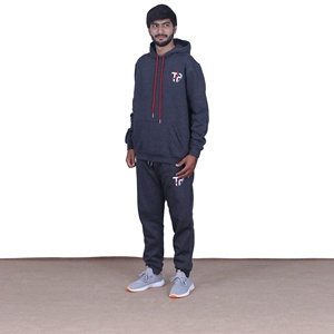 Custom Men's 100% Cotton Oversized Winter Sport Windbreaker <b>Tracksuit</b> Simple Design Streetwear Animal Print Lightweight Sports - Product Image 3