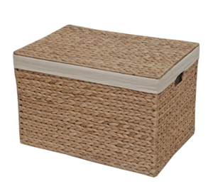 Boîte de rangement rectangulaire en bambou et jonc de mer 100% naturel de haute qualité du Vietnam, meilleur prix, rangement ménager en jacinthe d'eau - Product Image 3