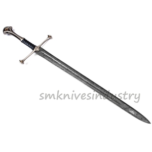 Espada de El Señor de los Anillos, Hermosa Espada de Batalla de un Solo Lado con Recubrimiento de Damasco y Funda (Smk1955) - Product Image 3