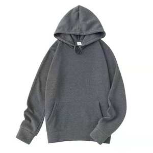 Sudadera con capucha de algodón y LICRA para hombre, de Color puro, personalizada, con Logo impreso, Polar, venta al por mayor, primavera y otoño - Product Image 6