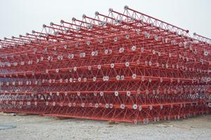 Vietnam Monopole Angle Steel Telecom <b>Tower</b> for Electrical Transmission Line Hot Dip Galvanized 60-180m Height - Product Image 6