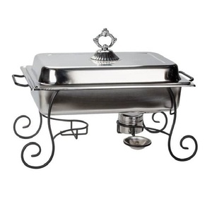 Antique Round Handmade Metal <b>Food</b> <b>Warmer</b> Copper Plated Chafing Dish for Warming & Holding Equipment - Product Image 3