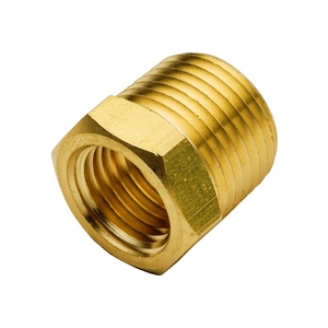 Giả mạo Brass BSP <span class=keywords><strong>1</strong></span>/2 "Threaded Hex núm vú Adapter ống nước Phụ kiện đường ống kết nối thẳng - Product Image 5