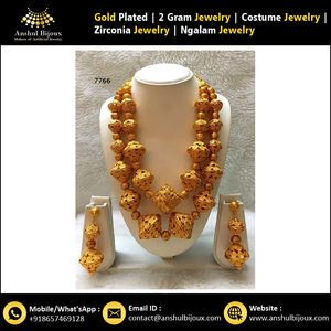 Conjunto de Joyería Africana Ngalam de Imitación para Mujer, en Latón y Cobre, Regalo Perfecto para Fiestas, Compromisos y Aniversarios - Product Image 3