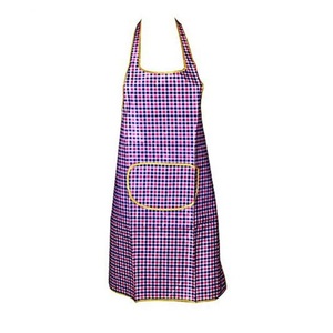 Tabliers de cuisine bohèmes 100 % coton violet avec bretelles réglables 220 GSM pour femmes, tablier de cuisine domestique, Inde - Product Image 1