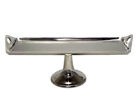 Support à gâteau en métal Antique de 60 cm, avec dôme de verre, décoration de luxe, plateau à desserts de mariage pour Fruit et tasse