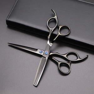 Kit de salón negro, tijeras de descargar populares, peine, juego de tijeras de peluquero, Kit de salón, precio barato - Product Image 4