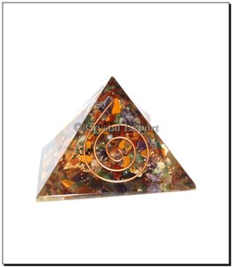 Buy Online Multi Stone Energy Orgone Pyramids : Multi Stone Energy Orgone Pyramids for Sale - Product Image 1