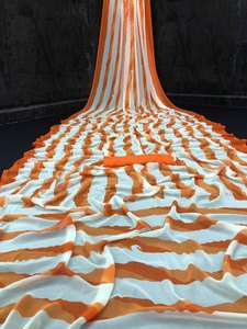 ชุดปาร์ตี้ที่สวยที่สุดผ้าส่าหรีผ้าตาข่ายปักลายแบบชิ้นเสื้ออินเดียสำหรับผู้หญิง - Product Image 3