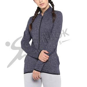Custom Wholesale Women's Zipper Jacket High-Performance Breathable & Flexible Comfortable Womens Winter Sports Jackets - Product Image 1