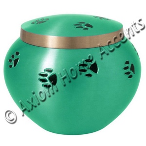 Kerui-Urn de décoration en aluminium pour animaux de compagnie, gravé à la main, Odyssey, bleu, pour arêtes d'animaux par axial, accessoires de maison, Top soldes - Product Image 6
