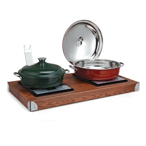 Plat moderne Dîner Accessoires de traiteur Cuisine Accessoires de traiteur Réchauffeur d'aliments Casserole Double Réchauffeur Chauffe-plats - Product Image 1