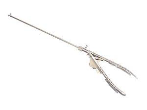 Porta-agulhas laparoscópico, porta-agulhas com mandíbula de meio dente 5 mm, instrumentos de laparoscopia - Product Image 2