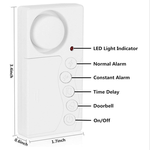 Premium Quality Inbuilt Loud Buzzer Door Ajar Alarm System Battery Operated Home Security to Prevent Unauthorized Entry/Exit · image 3