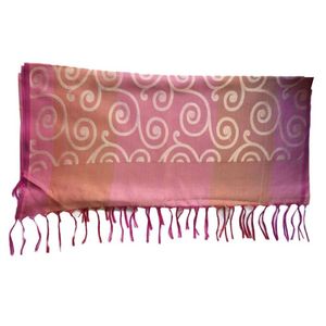 Paisley Cashew Jacquard Long <b>Scarf</b> Shawl <b>Scarf</b> Tassel High Quality <b>Vintage</b> Varanasi <b>Scarf</b> - Product Image 3