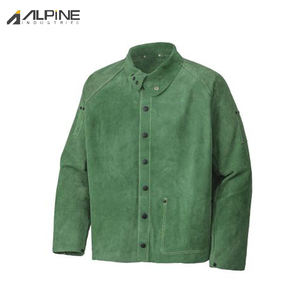 Vente en gros de vêtements de travail en cuir durables avec logo personnalisé, confortables, imperméables, respirants, à manches longues, travail de sécurité pour mécanicien de soudage - Product Image 6