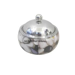 Casseroles en métal avec pièces de service en émail au design martelé pour la maison, les mariages, les fêtes, les hôtels et les restaurants - Product Image 1