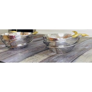 Bol de thérapie en acier inoxydable avec finition argentée polie, parfait pour les accessoires de beauté et de soins personnels - Product Image 3