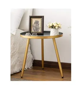Neueste Design Eisen Beistell tisch in Gold Farbe Runde Form Beistell tisch für Home Hotel und Restaurant Verwendung