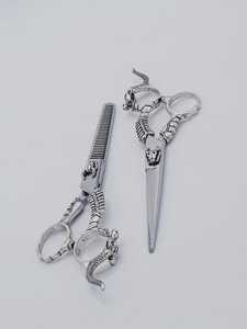 Ciseaux de coiffure professionnels poignée Dragon rasoir en acier inoxydable tranchant pour la coupe de cheveux de Salon outil de beauté de bonne qualité - Product Image 2