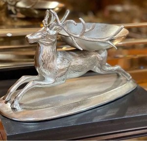 Newest Design Serving Bowl for Home Hotel Restaurant Food Serving Bowl with animal stand Gold Plated Metal Salad Serving Dish - Product Image 4