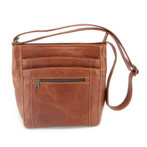 Women <b>Lady</b> Shoulder Genuine Leather Handbag Custom Logo Custom Color & Size Zipper Closure Portable High Quality Wholesale - Product Image 2