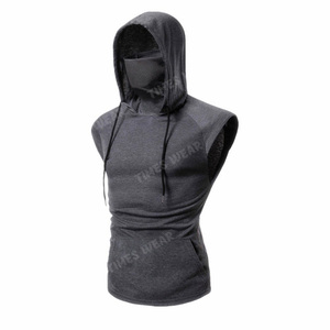 T-shirt personnalisé de couleur unie pour hommes, gilet à capuche, Fitness, Ninja, tendance, été, - Product Image 1