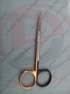 Ciseaux dentaires à iris, lame super incurvée, premiers soins vétérinaires chirurgicaux, coupe orthodontie, 4.5 pouces - Product Image 3