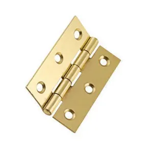 Exporter of 75mm Size Top Notch Quality Brass Finish Butt Hinges for Doors Available in Bulk Quantity