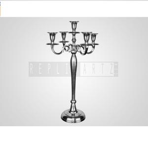 Handmade 5-Arm Metal Candelabra Other <b>Candle</b> <b>Holders</b> <b>Lanterns</b> & <b>Jars</b> for Home Decor Weddings Dining Parties & Anniversaries - Product Image 1