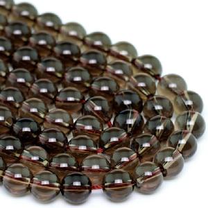 ลูกปัดหินอัญมณีทรงกลมสีสโมควอทซ์ธรรมชาติขนาด10มม. จากผู้ผลิตออนไลน์ - Product Image 1