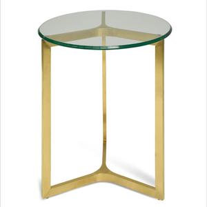 Nordique De Luxe Or Moderne Accent Table En Métal Verre Canapé-Lit Café Table D'extrémité Salon Cuisine Maison Meubles Centre Table - Product Image 1