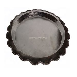 Assiette de service en aluminium à motif ondulé pour la maison, la vaisselle, les articles de table et les articles hôteliers - Product Image 1