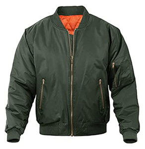 Blouson Bomber Homme Réversible à Col Montant Noir en Toile Imperméable et Coupe-Vent pour l'Hiver, Personnalisable avec Logo – Vente en Gros - Product Image 5