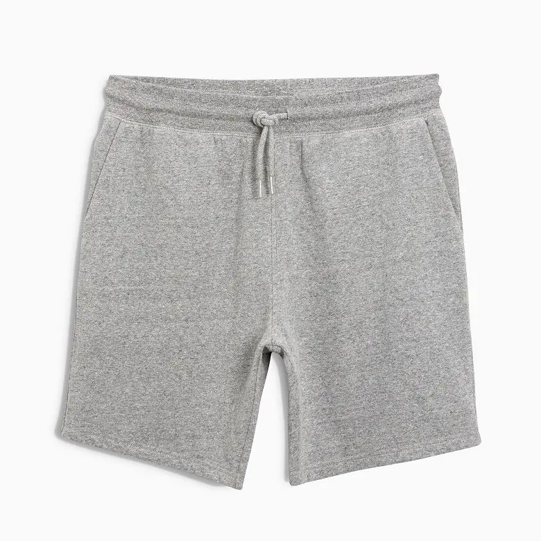 Short de jogging en polaire pour homme, vêtement de détente décontracté, pantalon court 100 coton, short de sommeil d'été tricoté, bermuda