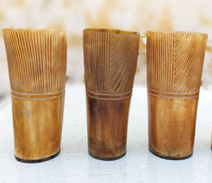 ที่มีคุณภาพที่ดีที่สุดของมือแกะสลักไวกิ้งดื่มฮอร์นถ้วย/แก้ว - Product Image 4